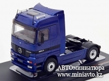 Автоминиатюра модели - Mercedes Actros MP1 towing vehicle 1995 darkblue-metallic Ixo trucks 