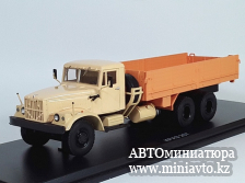 Автоминиатюра модели - КрАЗ-257Б1 бортовой песочный/оранжевый 1:43 SSM