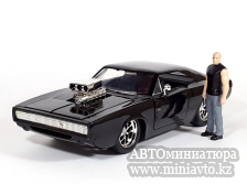 Автоминиатюра модели - Dodge Charger R/T Dom Figure Fast & Furious Jada Toys 1:24