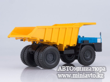 Автоминиатюра модели - БЕЛАЗ-7548 сине-оранжевый 1:43 Наш Автопром
