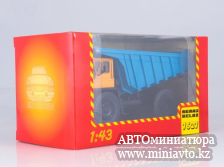 Автоминиатюра модели - БЕЛАЗ-7527 жёлто-синий 1:43 Наш Автопром