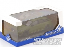 Автоминиатюра модели - Audi RS6-R oliv 1:43 Solido