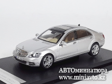 Автоминиатюра модели - Mercedes Benz S Class S600L W221 Silver 1:64 Motorhelix