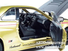 Автоминиатюра модели - Nissan Skyline GT-R R34 Gold 1:24 CPM junior series