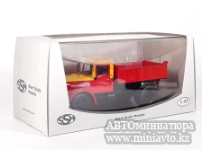 Автоминиатюра модели - МАЗ-205 самосвал жёлто/красный SSM