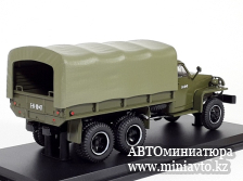 Автоминиатюра модели - Studebaker US6 U4 бортовой с тентом (с лебёдкой), хаки 1:43 SSM