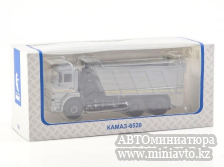Автоминиатюра модели - КАМАЗ-6520 самосвал серый 1:43 ПАО КАМАЗ