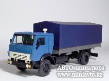 Автоминиатюра модели - КАМАЗ 5325 синий. ранний Элекон СССР