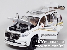 Автоминиатюра модели - Toyota Land Cruiser PRADO 150 "PROAD" White 1:18 CPM junior series