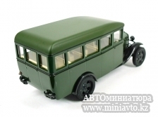 Автоминиатюра модели - ГАЗ-03-30 автобус (темно-зелёный) Наш Автопром
