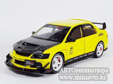 Автоминиатюра модели - Mitsubishi Lancer EVO 9 yellow 1:24 CPM junior series