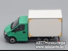 Автоминиатюра модели - ГАЗель NEXT A21R23 хлебный фургон, зеленый / серый Наш Автопром