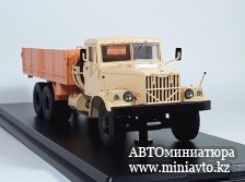 Автоминиатюра модели - КрАЗ-257Б1 бортовой песочный/оранжевый 1:43 SSM