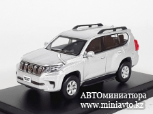 Автоминиатюра модели - Toyota Land Cruiser PRADO 150 silver 1:64 Ebbro