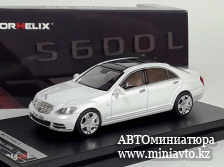 Автоминиатюра модели - Mercedes Benz S Class S600L W221 White 1:64 Motorhelix