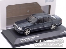 Автоминиатюра модели - Mercedes E60 (W124) AMG E500 darkgrey-metallic Solido 