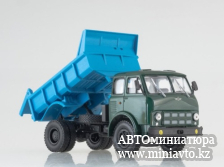 Автоминиатюра модели - МАЗ-503А самосвал, зеленый/синий 1:43 Наш Автопром
