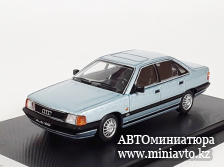 Автоминиатюра модели - Audi 100 C3 light blue 1:64 Rhino Model