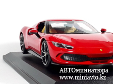 Автоминиатюра модели - Ferrari 296 GTB red 1:18 Bburago