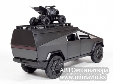 Автоминиатюра модели - Tesla Cybertruck Camping RV с квадроциклом  1:24 CPM junior series