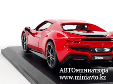 Автоминиатюра модели - Ferrari 296 GTB red 1:18 Bburago