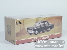 Автоминиатюра модели - GAZ-M21 Volga black 1:64 Perka