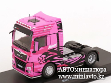 Автоминиатюра модели - MAN TGX Woman 2014 pink  1:43 Hachette trucks
