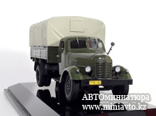 Автоминиатюра модели - ЗИC-150 бортовой с тентом хаки 1:43 DiP Models