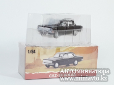 Автоминиатюра модели - GAZ-24 Volga black 1:64 Perka