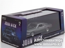 Автоминиатюра модели - Ford Mustang Boss 429 John Wick 1969 greymetallic Greenlight