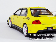 Автоминиатюра модели - Mitsubishi Lancer EVO 9 yellow 1:24 CPM junior series